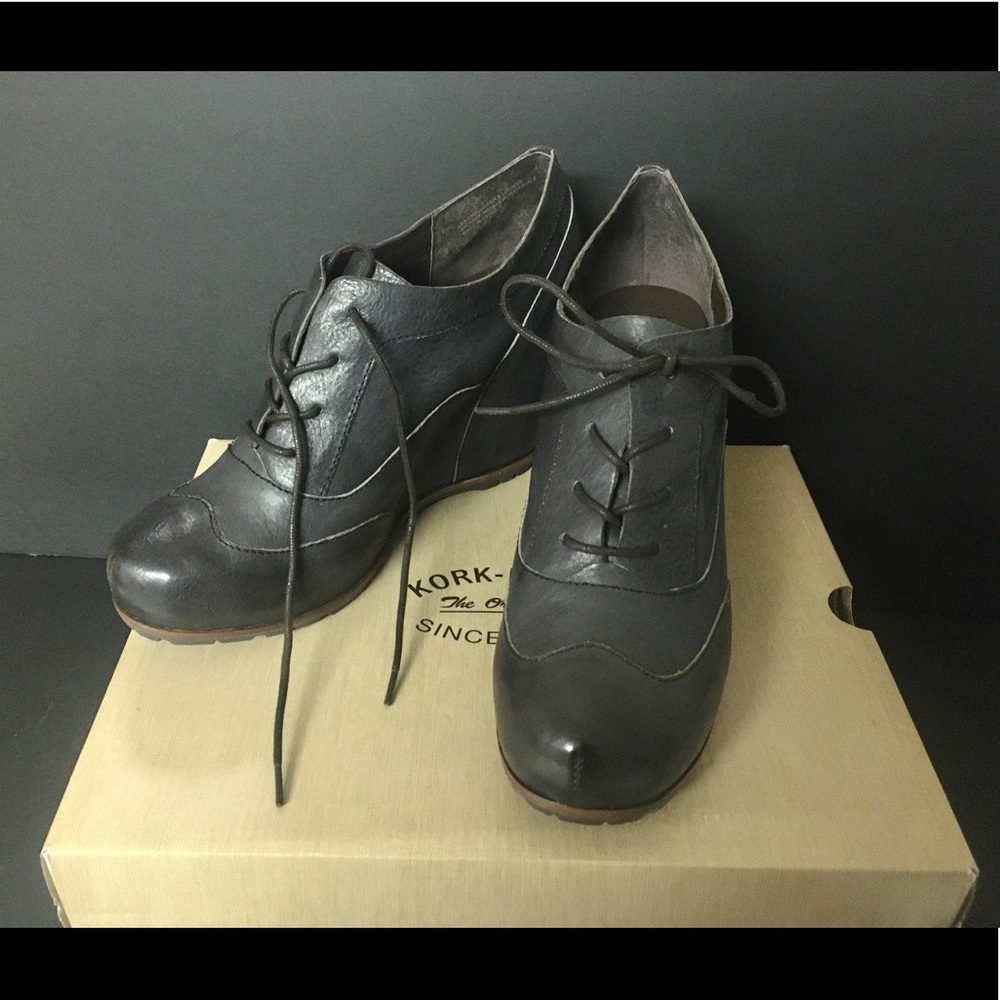KORK-EASE wedge lace up shoe